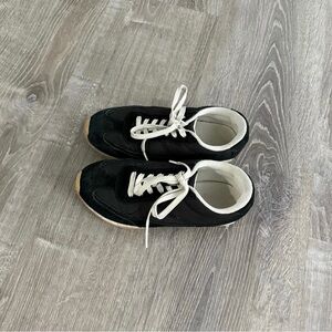 Boys Zara Black Sneakers with White Laces
